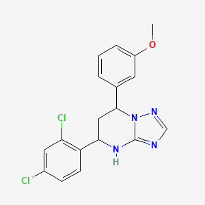 5-(2,4-Dichlorophenyl)-7-(3-methoxyphenyl)-4,5,6,7-tetrahydro-[1,2,4]triazolo[1,5-a]pyrimidine