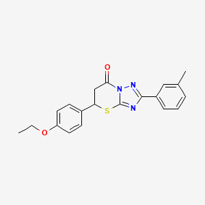 5-(4-ethoxyphenyl)-2-(3-methylphenyl)-5,6-dihydro-7H-[1,2,4]triazolo[5,1-b][1,3]thiazin-7-one