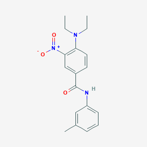 molecular formula C18H21N3O3 B4092477 4-(diethylamino)-N-(3-methylphenyl)-3-nitrobenzamide 