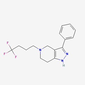 3-Phenyl-5-(4,4,4-trifluorobutyl)-1,4,6,7-tetrahydropyrazolo[4,3-c]pyridine