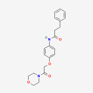 N-[4-(2-morpholin-4-yl-2-oxoethoxy)phenyl]-3-phenylpropanamide