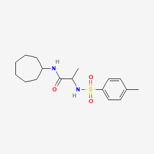 N~1~-cycloheptyl-N~2~-[(4-methylphenyl)sulfonyl]alaninamide