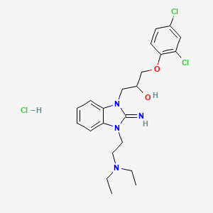 1-(2,4-dichlorophenoxy)-3-{3-[2-(diethylamino)ethyl]-2-imino-2,3-dihydro-1H-benzimidazol-1-yl}-2-propanol hydrochloride