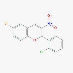 6-bromo-2-(2-chlorophenyl)-3-nitro-2H-chromene