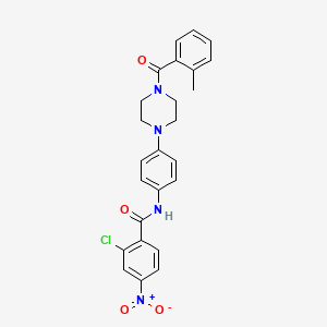 2-chloro-N-(4-{4-[(2-methylphenyl)carbonyl]piperazin-1-yl}phenyl)-4-nitrobenzamide