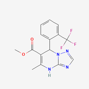 methyl 5-methyl-7-(2-(trifluoromethyl)phenyl)-1,7-dihydro-[1,2,4]triazolo[1,5-a]pyrimidine-6-carboxylate