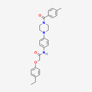 2-(4-ethylphenoxy)-N-{4-[4-(4-methylbenzoyl)-1-piperazinyl]phenyl}acetamide