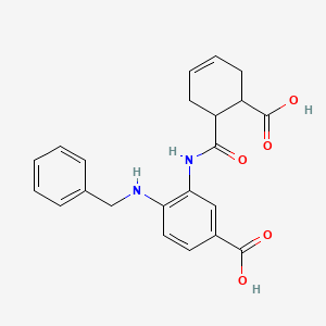 4-(Benzylamino)-3-[(6-carboxycyclohex-3-ene-1-carbonyl)amino]benzoic acid