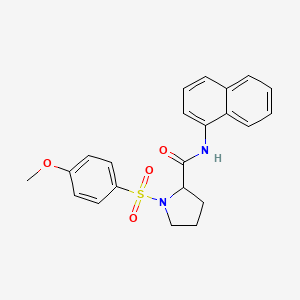 1-(4-METHOXYBENZENESULFONYL)-N-(NAPHTHALEN-1-YL)PYRROLIDINE-2-CARBOXAMIDE