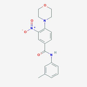 N-(3-methylphenyl)-4-(4-morpholinyl)-3-nitrobenzamide