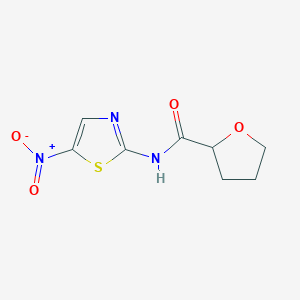 molecular formula C8H9N3O4S B4092757 N-(5-nitro-1,3-thiazol-2-yl)tetrahydrofuran-2-carboxamide 