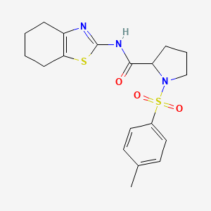 1-[(4-methylphenyl)sulfonyl]-N-(4,5,6,7-tetrahydro-1,3-benzothiazol-2-yl)prolinamide