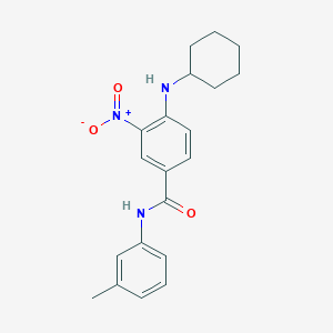 4-(cyclohexylamino)-N-(3-methylphenyl)-3-nitrobenzamide