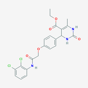 molecular formula C22H21Cl2N3O5 B4092831 ethyl 4-[4-[2-(2,3-dichloroanilino)-2-oxoethoxy]phenyl]-6-methyl-2-oxo-3,4-dihydro-1H-pyrimidine-5-carboxylate 