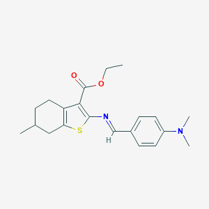 Ethyl 2-{[4-(dimethylamino)benzylidene]amino}-6-methyl-4,5,6,7-tetrahydro-1-benzothiophene-3-carboxylate