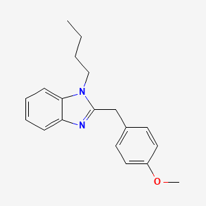 molecular formula C19H22N2O B4092854 1-BUTYL-2-[(4-METHOXYPHENYL)METHYL]-1H-1,3-BENZODIAZOLE 