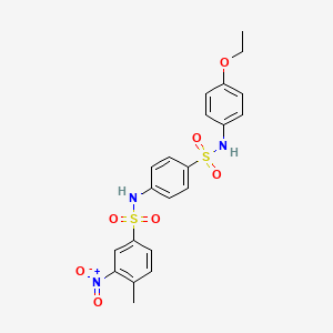 N-(4-{[(4-ethoxyphenyl)amino]sulfonyl}phenyl)-4-methyl-3-nitrobenzenesulfonamide