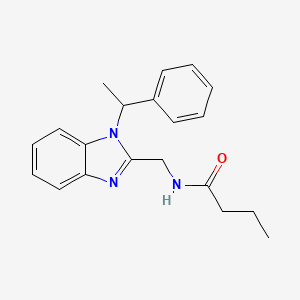 N-{[1-(1-phenylethyl)-1H-benzimidazol-2-yl]methyl}butanamide