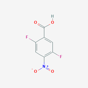 molecular formula C7H3F2NO4 B040929 2,5-二氟-4-硝基苯甲酸 CAS No. 116465-48-6