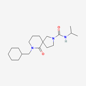 7-(cyclohexylmethyl)-N-isopropyl-6-oxo-2,7-diazaspiro[4.5]decane-2-carboxamide