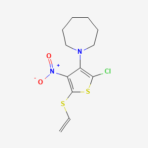 1-[2-chloro-4-nitro-5-(vinylthio)-3-thienyl]azepane