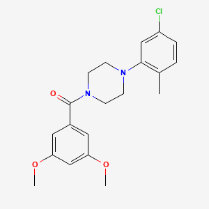 molecular formula C20H23ClN2O3 B4093000 1-(5-chloro-2-methylphenyl)-4-(3,5-dimethoxybenzoyl)piperazine 