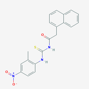 N-{[(2-methyl-4-nitrophenyl)amino]carbonothioyl}-2-(1-naphthyl)acetamide