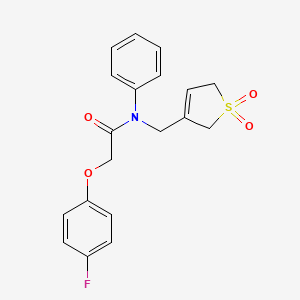 molecular formula C19H18FNO4S B4093045 N-[(1,1-dioxido-2,5-dihydro-3-thienyl)methyl]-2-(4-fluorophenoxy)-N-phenylacetamide 