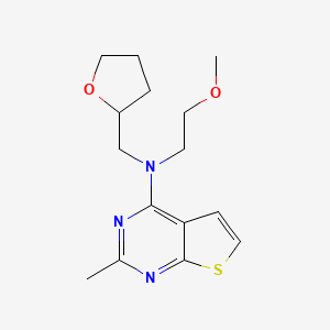 N-(2-methoxyethyl)-2-methyl-N-(tetrahydrofuran-2-ylmethyl)thieno[2,3-d]pyrimidin-4-amine