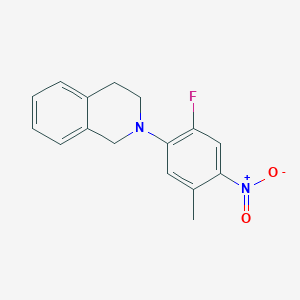 2-(2-fluoro-5-methyl-4-nitrophenyl)-1,2,3,4-tetrahydroisoquinoline