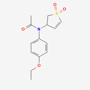 N-(1,1-DIOXIDO-2,3-DIHYDRO-3-THIOPHENYL)-N-(4-ETHOXYPHENYL)ACETAMIDE