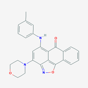 3-(4-morpholinyl)-5-(3-toluidino)-6H-anthra[1,9-cd]isoxazol-6-one