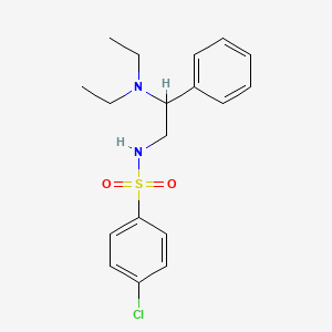 4-chloro-N-[2-(diethylamino)-2-phenylethyl]benzenesulfonamide