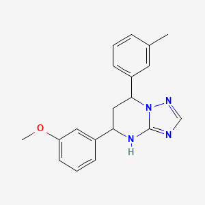 5-(3-methoxyphenyl)-7-(3-methylphenyl)-4,5,6,7-tetrahydro[1,2,4]triazolo[1,5-a]pyrimidine