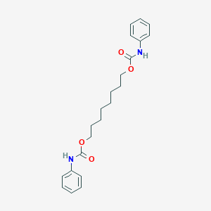molecular formula C22H28N2O4 B409318 8-[(Anilinocarbonyl)oxy]octyl phenylcarbamate 