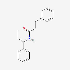 3-phenyl-N-(1-phenylpropyl)propanamide