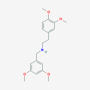 molecular formula C19H25NO4 B409319 N-(3,5-dimethoxybenzyl)-2-(3,4-dimethoxyphenyl)ethanamine 