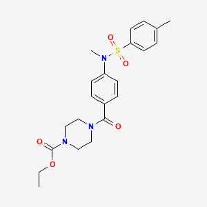 ethyl 4-(4-{methyl[(4-methylphenyl)sulfonyl]amino}benzoyl)-1-piperazinecarboxylate