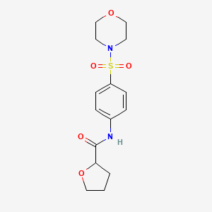 molecular formula C15H20N2O5S B4093217 N-[4-(morpholine-4-sulfonyl)phenyl]oxolane-2-carboxamide 