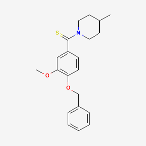 1-{[4-(benzyloxy)-3-methoxyphenyl]carbonothioyl}-4-methylpiperidine