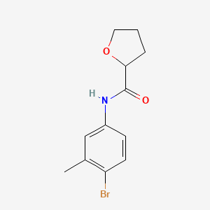 molecular formula C12H14BrNO2 B4093238 N-(4-bromo-3-methylphenyl)tetrahydro-2-furancarboxamide 