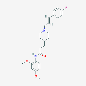 N-(2,4-dimethoxyphenyl)-3-{1-[(2E)-3-(4-fluorophenyl)-2-propen-1-yl]-4-piperidinyl}propanamide