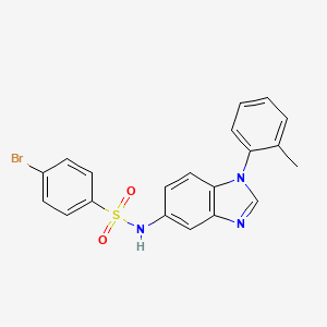 4-bromo-N-[1-(2-methylphenyl)-1H-benzimidazol-5-yl]benzenesulfonamide