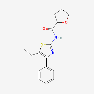 molecular formula C16H18N2O2S B4093344 N-(5-ethyl-4-phenyl-1,3-thiazol-2-yl)tetrahydrofuran-2-carboxamide 