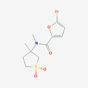 5-bromo-N-methyl-N-(3-methyl-1,1-dioxothiolan-3-yl)furan-2-carboxamide