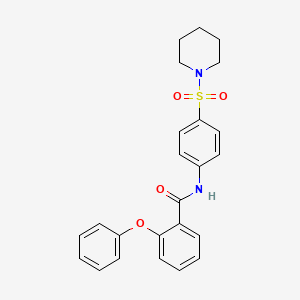 molecular formula C24H24N2O4S B4093370 2-PHENOXY-N-[4-(PIPERIDINE-1-SULFONYL)PHENYL]BENZAMIDE 