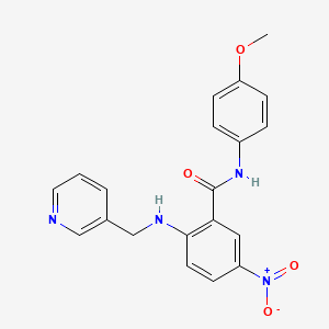 N-(4-methoxyphenyl)-5-nitro-2-(pyridin-3-ylmethylamino)benzamide