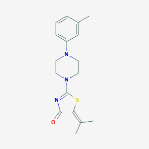5-Isopropylidene-2-(4-m-tolyl-piperazin-1-yl)-thiazol-4-one