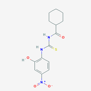 N-{[(2-hydroxy-4-nitrophenyl)amino]carbonothioyl}cyclohexanecarboxamide