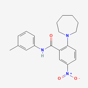 2-(azepan-1-yl)-N-(3-methylphenyl)-5-nitrobenzamide